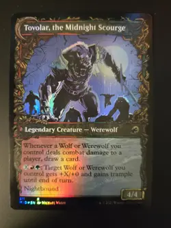 Tovolar, Dire Overlord NM FOIL SHOWCASE Innistrad: Midnight Hunt MTG FREE SHIP - Image 2