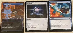 X2 Counterspell (1 Is Borderless) X1 Sol Ring Commander Masters Regular - Image 1