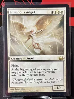 Luminous Angel - Reg - MTG - Duel Decks: Divine vs Demonic - 12/62 - RARE ~ NM - Image 2