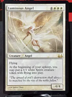 Luminous Angel - Reg - MTG - Duel Decks: Divine vs Demonic - 12/62 - RARE ~ NM - Image 3