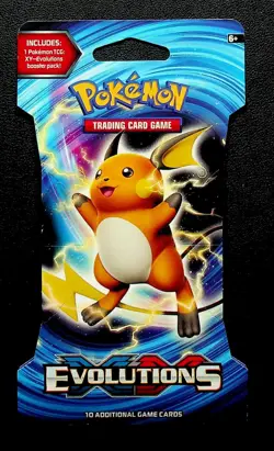 Pokemon TCG XY Evolutions x1 Sleeved English Booster Blister Pack New 10 Cards - Image 1