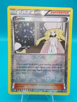 Caitlin 78/101 Plasma Blast Pokemon TCG Reverse Holo Lightly Played - Image 1