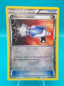 Pokemon Catcher 83/101 Plasma Blast Pokemon TCG Reverse Holo Lightly Played - Image 1