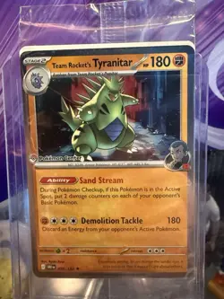 Sealed Pokemon Center Exclusive Promo Team Rocket’s Tyranitar 96/182 - Image 1
