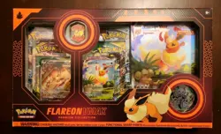 Pokemon TCG: Flareon VMAX Premium Collection Box New Sealed Box - Image 1