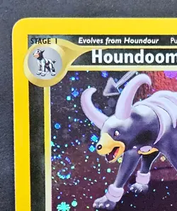 Pokemon 1st Edition Houndoom Holo w/ Swirl 🌀NM Unplayed Neo Discovery - Image 2