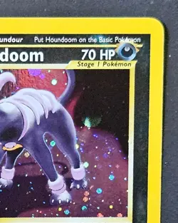 Pokemon 1st Edition Houndoom Holo w/ Swirl 🌀NM Unplayed Neo Discovery - Image 3