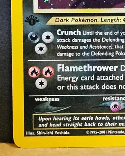 Pokemon 1st Edition Houndoom Holo w/ Swirl 🌀NM Unplayed Neo Discovery - Image 5