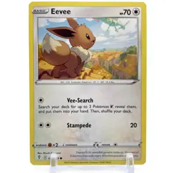 Pokemon Sword & Shield EVOLVING SKIES 125/203 Eevee 4X Mint/NM TCG Playset X4 - Image 3