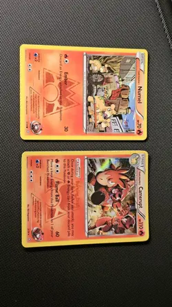 Team Magma's Holo Camerupt 2/34 + Numel 1/34 Pokemon Double Crisis - Image 1