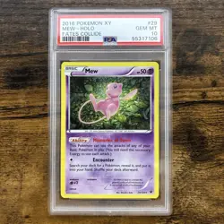 PSA 10 2016 Pokemon Mew Holo #29 XY Fates Collide Gem Mint Low Pop - Image 1