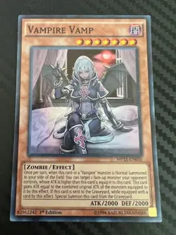 Yugioh Vampire Vamp MP15-EN050 Super Rare 1st Edition LP - Image 1