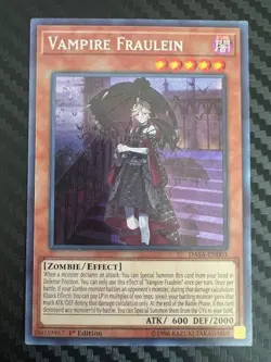 Yugioh Vampire Fraulein DASA-EN003 Secret Rare 1st Ed LP/MP - Image 1