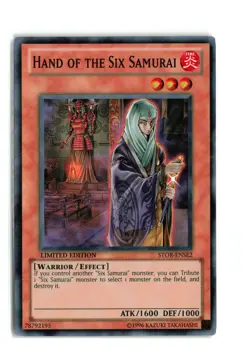 HAND OF THE SIX SAMURAI STOR-ENSE2 LIMITED EDITION Yugioh TCG LP - Image 1