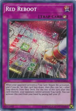*** RED REBOOT *** PRISMATIC SECRET RARE MP19-EN046 YUGIOH! - Image 1