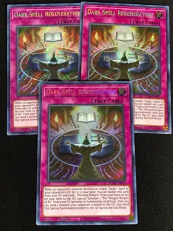 Yugioh Dark Spell Regeneration BLAR-EN001 1ST SECRET x3 (LP) - Image 1
