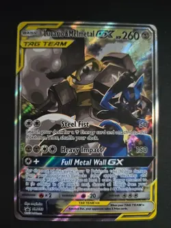 Pokemon TCG Lucario & Melmetal Tag Team GX SM192 Holo Promo Card Sun & Moon - Image 1