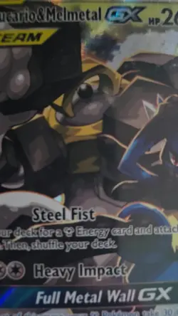 Pokemon TCG Lucario & Melmetal Tag Team GX SM192 Holo Promo Card Sun & Moon - Image 2