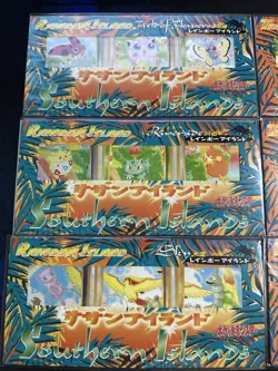 Pokemon Southern Islands Complete Set SEALED PROMO 3 Card Packs - Image 1