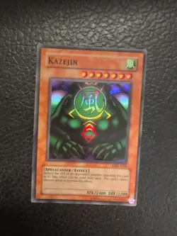 Yu-Gi-Oh! Kazejin MRD-026 Super Rare Holo Unlimited Yugioh NM TCG Card Near Mint - Image 1