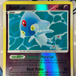 Azelf 4/123 Reverse Holo Rare Diamond & Pearl Mysterious Treasures Card NM - Image 2