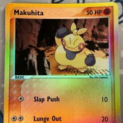 Makuhita 56/109 Reverse Holo EX Ruby & Sapphire Pokemon Card Vintage 2003 NM/LP - Image 2