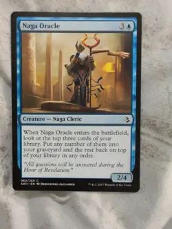 2017 MTG Naga Oracle #062 E Amonkhet Common Magic Card - Image 1