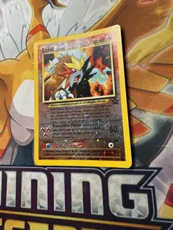 Entei #34 Black Star Promo Reverse Holo Rare Vintage Pokemon Card MP - Image 2