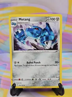 Pokemon TCG Crown Zenith Card | Metang 090/159 Uncommon - Image 1