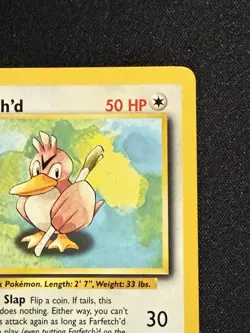 Pokemon TCG Farfetch'd Base Set, Unlimited Uncommon Card 27/102 LP Condition - Image 4