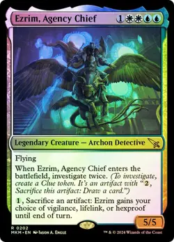 Ezrim, Agency Chief #202 Murders at Karlov MTG MAGIC LGND ARCHON R FOIL 0253 - Image 1