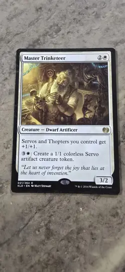 Master Trinketeer Kaladesh Regular Creature Dwarf Artificer MTG Rare - Image 1