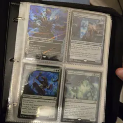 MTG Zip Binder With Mixed Magic And Yugioh Cards - Image 1
