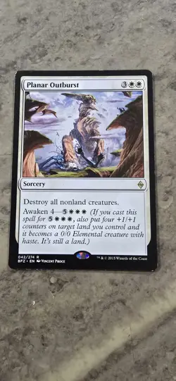 Planar Outburst Battle for Zendikar Regular Sorcery MTG Rare - Image 1