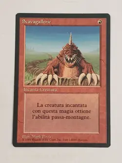 MTG Burrowing (Italian Revised (BB)/Red/U) - BGM - Image 1