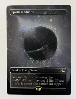 MTG | Godless Shrine 🪐Galaxy FOIL✨ (Borderless) [Unfinity] - Image 1