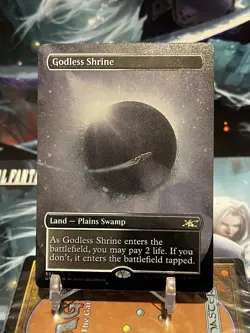 MTG | Godless Shrine 🪐Galaxy FOIL✨ (Borderless) [Unfinity] - Image 2