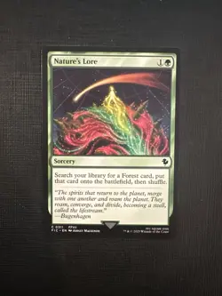 NM Nature's Lore, MTG, Final Fantasy Commander, Magic the Gathering, 311 - Image 1