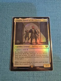 MTG LOTR Pippin Guard of the Citadel 💥 FOIL PROMO 💥 #218 Lord of Rings Magic - Image 1