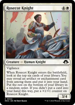 Rosecot Knight -Foil Near Mint MTG Modern Horizons 3 - Image 1
