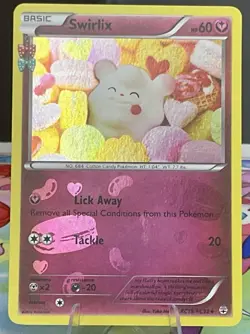 Swirlix RC19/RC32 Reverse Holo XY Generations Radiant Collection Pokemon - Image 1