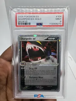 Pokemon 2005 EX Deoxys Sharpedo #104 Holo PSA 9 Mint - Image 1
