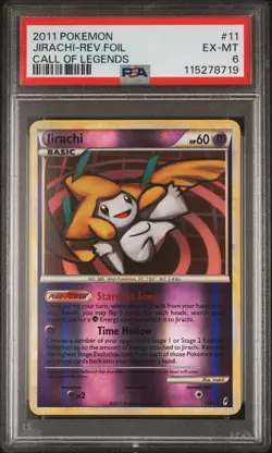 2011 POKEMON CALL OF LEGENDS JIRACHI #11 REVERSE PSA 6 EX #115278719 - Image 1