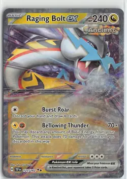 Pokemon TCG Temporal Forces Foil Double Rare #123/162 Raging Bolt ex - Image 1