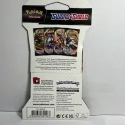 Sword and Shield - Sleeved Booster Pack - Factory Sealed - Pokemon - Random Art - Image 2