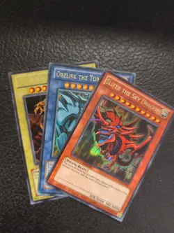 YUGIOH GOD CARD SET! OBELISK, RA, SLIFER COMBO LC01-EN001-3 ULTRA (NM) - Image 1