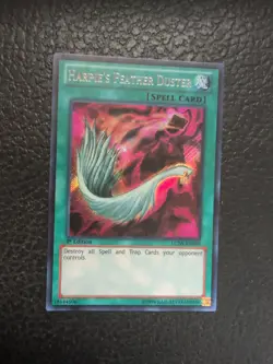 Yugioh Harpie's Feather Duster LCJW-EN099 1st Edition Secret Rare - NM Near Mint - Image 1