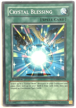 YuGiOh! - Crystal Blessing - FOTB-EN034 - 1st Edition - Common - Image 1