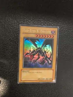 HP Yugioh Red-Eyes Black Dragon SDJ-001 Unlimited Edition Holo Rare Yu-Gi-Oh! - Image 1
