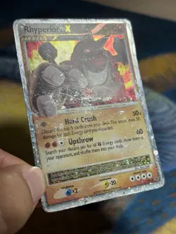 Rhyperior LV.X DP29 Diamond and Pearl Holo Ultra Rare Pokemon Card HP DMG - Image 4
